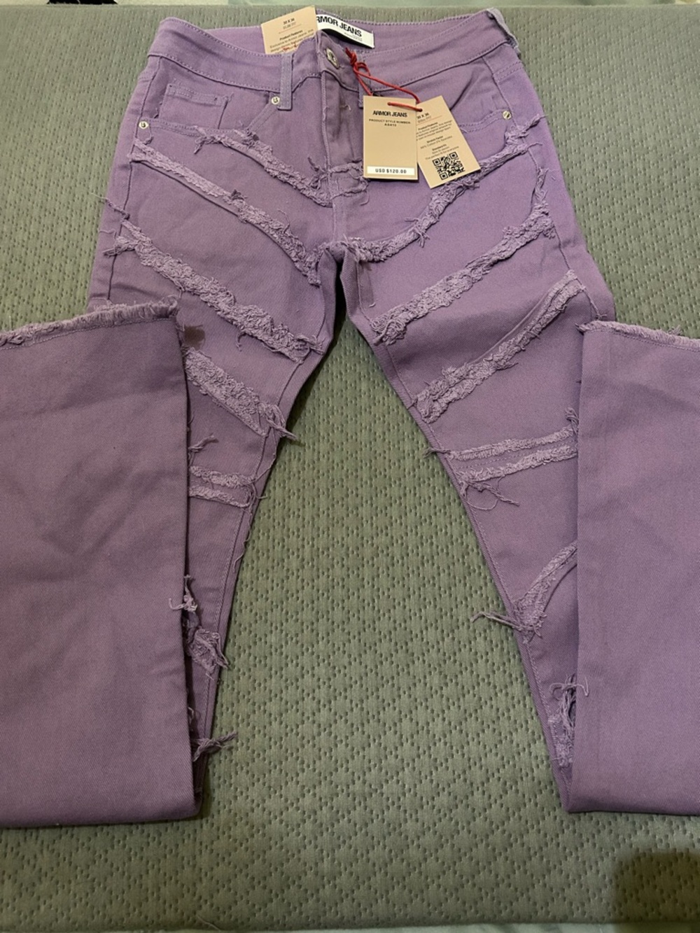 Armor Jeans Distressed Lavender Jeans